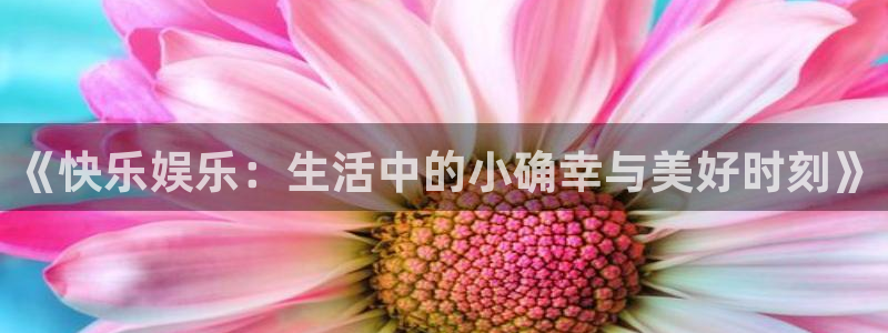 k8凯发网页版：《快乐娱乐：生活中的小确幸与美好时刻》